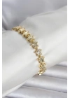 Pirinç Gold Renk Yıldız Model Kadın Bileklik