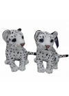 ® PL50135 25 CM OTURAN KÜÇÜK BEYAZ LEOPAR-HLY