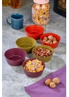 Plastik Çerezlik Sunumluk 6 Lı Kase Yonca Desen Royaleks-HT-001