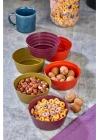 Plastik Çerezlik Sunumluk 6 Lı Kase Yonca Desen Royaleks-HT-001