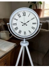 Platin Classic White Roma Tripod Ayaklı Saat