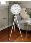 Platin Classic White Roma Tripod Ayaklı Saat