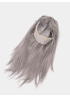 Platin Gri Gümüş Uzun Parti Peruğu