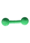 Playfull Sağlam Plastik Dental Dumbel Köpek Oyuncağı 12 x 3,5 cm Yeşil