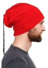 Polar Unisex İpli Bere ve Boyunluk Kırmızı