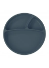 Porsiyon Vakum Tabanlı Silikon Tabak Deep Blue