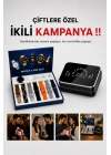 Powerbank Aynalı Bluetooth Kulaklık Ve Akıllı Saat Seti ANC Özelliği Dokunamatik