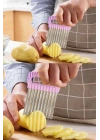 Pratik Cips Chopper Şekilli Sebze Meyve Ve Gıda Dilimleyici