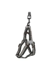 Köpek Göğüs Tasma Seti Dalga Desenli 1.5 cm*35-48 cm Siyah-Beyaz