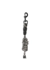 Köpek Göğüs Tasma Seti Dalga Desenli 1.5 cm*35-48 cm Siyah-Beyaz