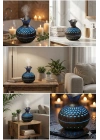 ® Premium Ahşap Desenli Ultrasonik Aromaterapi Difüzör & Hava Nemlendirici