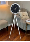 Premium Mermer Desenli Tripod Ayaklı Saat
