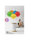 ® Premium Serisi Punch İpli Balon 40 cm Mat Lateks Balon Seti – 100’lü Profesyonel Etkinlik Paketi