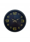 ® Prime Black 40 cm Metal Modern Tasarım Duvar Saati