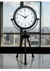 ® Prime Black Zarif Üç Ayaklı Metal Masa Saati