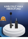 Profesyonel Ses Kayıt İçin Kablosuz Mini Yaka Mikrofonu