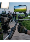 Profesyonel Telefon Video Sabitleyici Gimbal Stabilizer Vlog Aparatı
