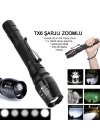 Profesyonel Tx6 Şarjlı Zoomlu El Feneri Wt-241