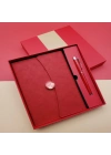 Promosyon Defter Kalem Seti Kırmızı Renk