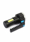 Ps-3879 Usb Şarj Göstergeli Şarj Edilebilir 7*xpe +cob Led El Feneri