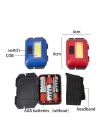 Ps-t89 Mini Pilli Cob Led 3 Mod Su Geçirmez Kafa Feneri Lambası