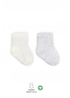 ®   Puan Derby Penye Soket Çorap 2Li BS10103 Gri Ekru