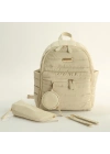 Puff Anne Bebek Bakım Sırt Çantası 7335 Krem