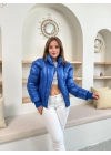 Puffer kısa mont mavi st25534