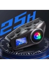 ®  Q58 Motorsikletler İçin Fener Özellikli SD Kart Bölümlü LCD Ekranlı Kablosuz Bluetooth Kulaklıklı – Suya Dayanıklı Kask Kulaklığı