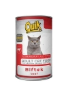 Quik Biftekli Yetişkin Konserve Kedi Maması 1 Adet 415 Gr