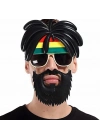 Rasta Peruklu Rasta Sakallı Bob Marley Bıyıklı Parti Gözlüğü 27x18 Cm