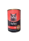 Reflex Plus Sos İçinde Et Parçacıklı Somonlu Yetişkin Konserve Kedi Maması 1 Adet 400 Gr