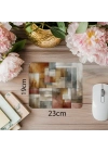 Renk Katmanlarıyla Geometrik Mousepad - 19x23 cm 2 mm Dikdörtgen İthal Baskılı Mouse Pad