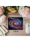 Renkli Galaksi Dönüşü Mousepad - 19x23 cm 2 mm Dikdörtgen İthal Baskılı Mouse Pad