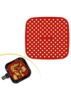 ®  Renkli Isıya Dayanıklı Yıkanılabilir Silikon Fırın Ve Airfryer Kare Pişirme Matı 21,5 Cm