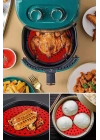 ®  Renkli Isıya Dayanıklı Yıkanılabilir Silikon Fırın Ve Airfryer Yuvarlak Pişirme Matı 20 Cm