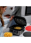 ®  Renkli Isıya Dayanıklı Yıkanılabilir Silikon Fırın Ve Airfryer Yuvarlak Pişirme Matı 23 Cm