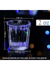 Renkli Led Parlayan Fiber Optik Glow Işıklı Bardak 1 Adet