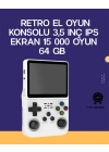 Retro El Konsolu 64 GB – 15.000 Oyun, Geniş Platform Desteği, 3.5” IPS Ekran