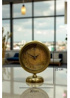 ® Retro Eskitme 25 x 20 Cm Metal Şık Masa Saati