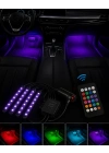 RGB Araç İçi Şerit LED Seti Müzik Kontrollü Ambiyans Aydınlatma