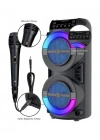 RGB Işıklı Taşınabilir Bluetooth Hoparlör Güçlü Stereo Ses