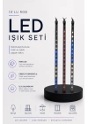RGB LED Dış Ve İç Mekan Süsleme Işığı 10 Çubuklu Şerit