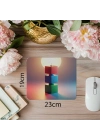RGB Tonlu Renkli Blok Mouse Pad - 19x23 cm 2 mm Dikdörtgen İthal Baskılı Mouse Pad