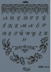 ® Rich New Seri N-114 Stencil 35x25 cm