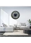 ® Roma Atlas  60 Cm Çarklı Krom Duvar Saati
