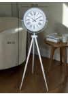 Roma Rakamlı Beyaz Tripod Ayaklı Saat
