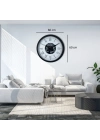 ® Roma Signature 60 Cm Çarklı Siyah Duvar Saati