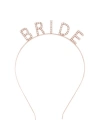 Rose Gold Bekarlığa Veda Kristal Taş Bride Tacı