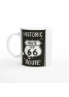 Route 66 Kurşun İzli Retro Metal Levha Temalı Kupa Bardak
